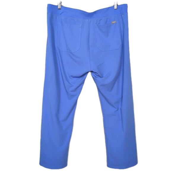FIGS Livingston Basic Scrub Pants Ceil Blue PO 1602 Medical Women's Petite XL - Picture 3 of 6